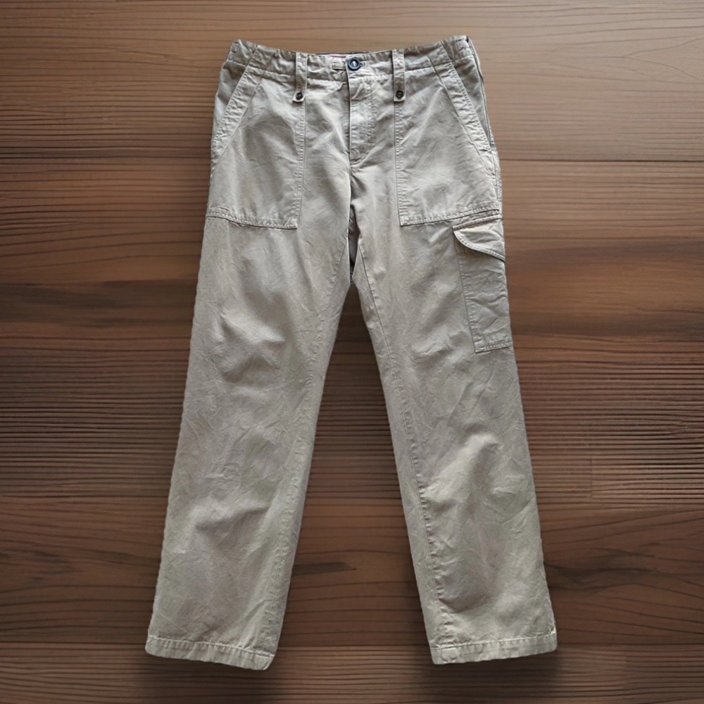 - SOLD - BURBERRY LONDON Men's 34R Tan Heavyweight Utility Cargo Pants